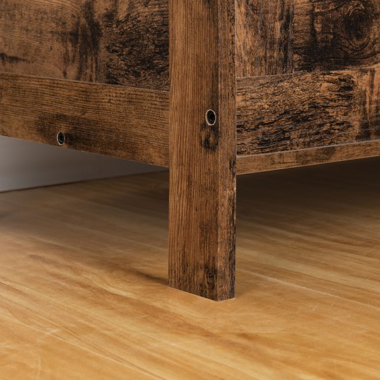 HOOBRO Wooden Storage Chest, Large Trunks Storage, Toy Chests with Lid, Blanket Box Organizer Unit, Bed End Storage Bench, 100 x 40 x 48 cm, for Entryway, Hallway, Bedroom