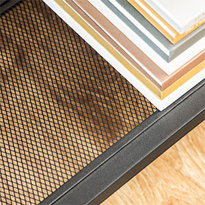 HOOBRO Console Table, Narrow Sofa Table with 3 Storage Drawers and Mesh Shelf, Entryway Table for Living Room, Hallway, Office, Entrance Table