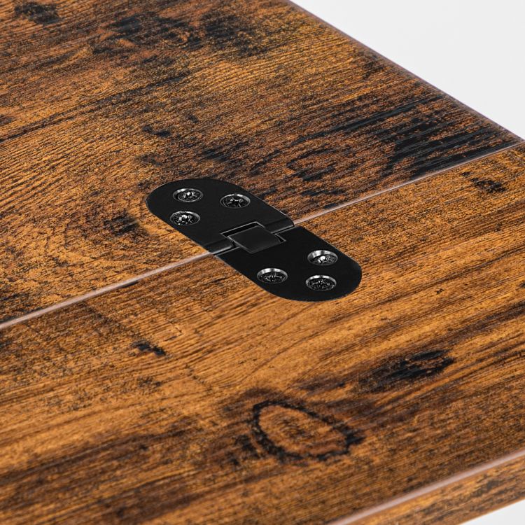 HOOBRO Foldable End Table, C Shaped Side Table with Storage Shelf, Small Snack Table Suitable for Living Room Bedroom Small Spaces, Easy Assembly