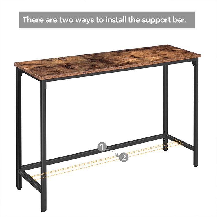 HOOBRO HOOBRO Console/ Sofa Table Support Bar, Hallway Entrance Table Living Room, workspace for living room - top view