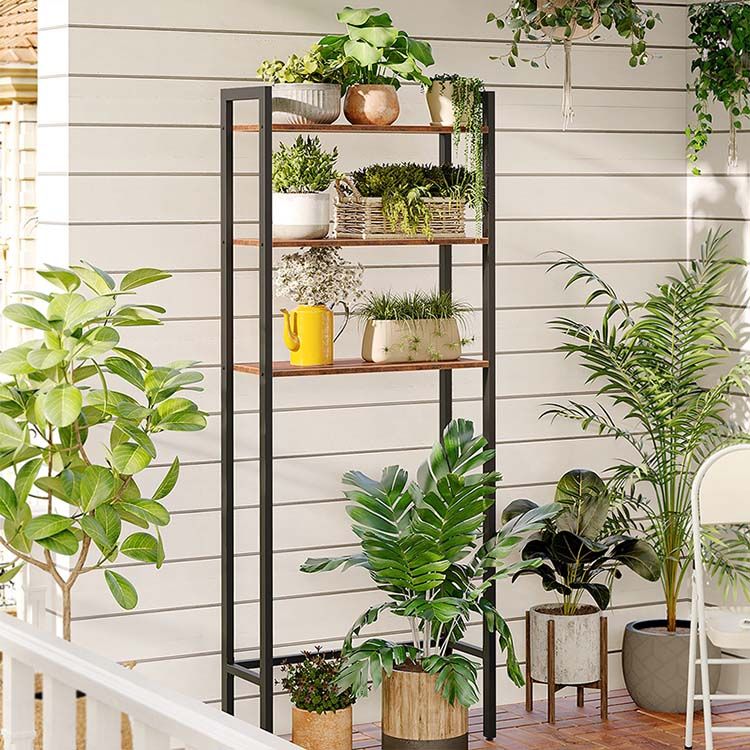 HOOBRO Over The Toilet Storage, 3-Tier Industrial Bathroom Organizer, Shelves with Adjustable Feet, Easy to Assembly