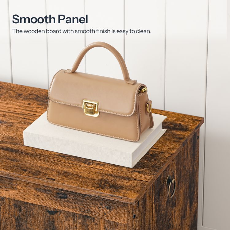 HOOBRO Storage Chest, Wooden Storage Bench, Blanket Storage Box, Large Storage Trunk with Lid, Shoe Storage Bench, Rustic Toy Chests, for Hallway, Bedroom, Living Room