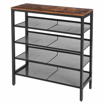 HOOBRO 5-Tier Adjustable Shoe Rack Holds 16-20 Pairs