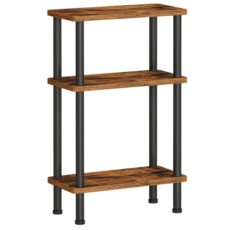 HOOBRO HOOBRO 3-Tier Narrow Side Table, Slim End Table, Skinny Sofa Bedside Storage, workspace for bedroom - front view