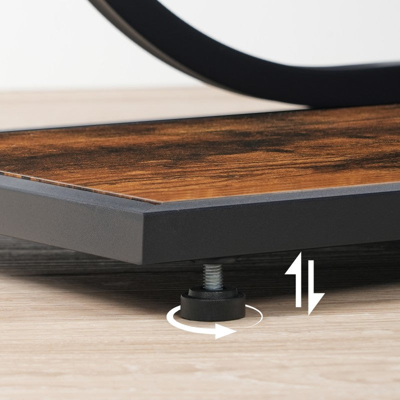 HOOBRO Narrow Console Table, 4-Tier Hallway Table, 110 cm Industrial Display Table with Storage, Geometric Frame, for Entryway, Foyer, Living Room, Bedroom, Staircase