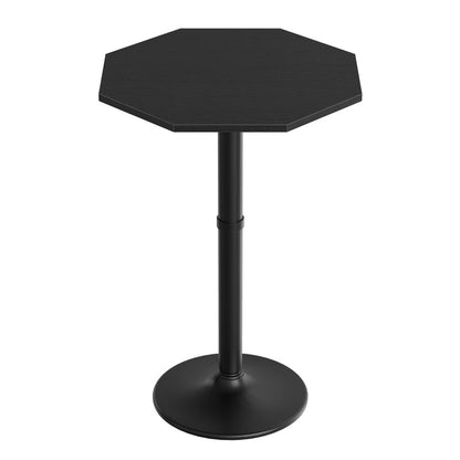 HOOBRO HOOBRO Octagonal Bar Table Kitchen, Pub Table Base, -Use Bistro Table Breakfast workspace for living room - front view
