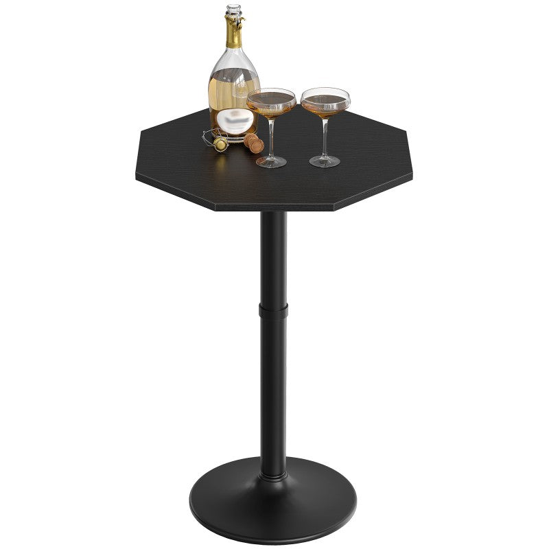 HOOBRO HOOBRO Octagonal Bar Table Kitchen, Pub Table Base, -Use Bistro Table workspace for living room - detail view